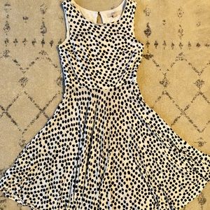 Polka dot fit & flare dress